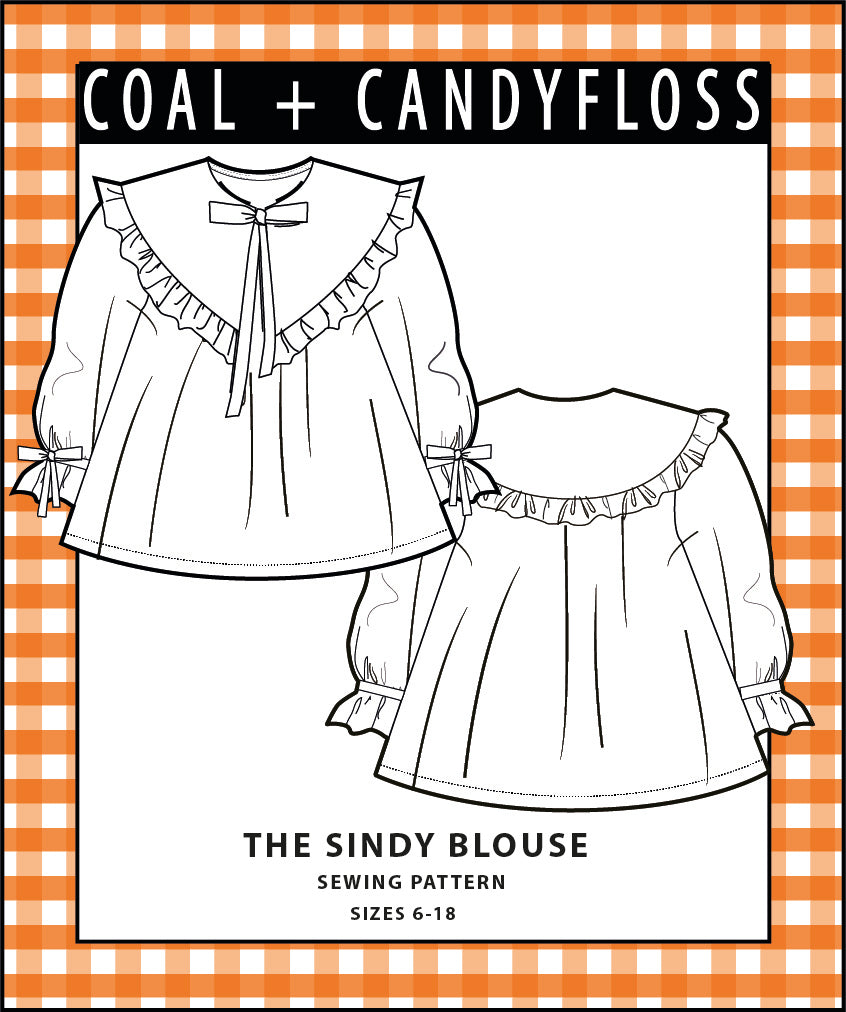 The SINDY blouse size 6-18 PDF digital download