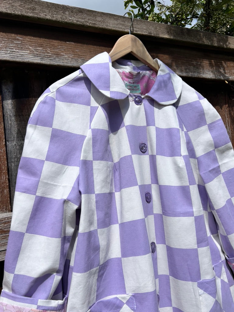 The lilac checkerboard Toni Jacket SIZE 12/14/16