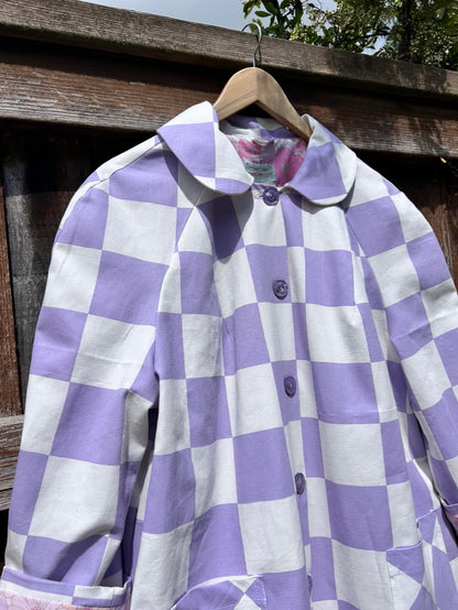 The lilac checkerboard Toni Jacket SIZE 12/14/16