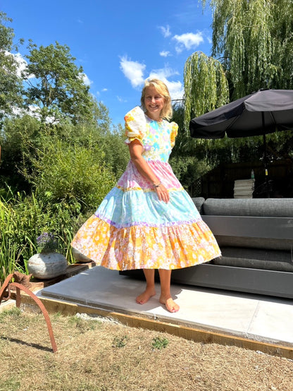 Vintage floral mix Josaphine dress SIZE 10/12