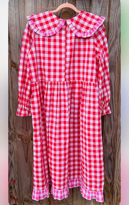 Cynthia red gingham dress SIZE 16
