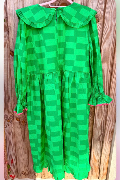 Cynthia green print  dress SIZE 16