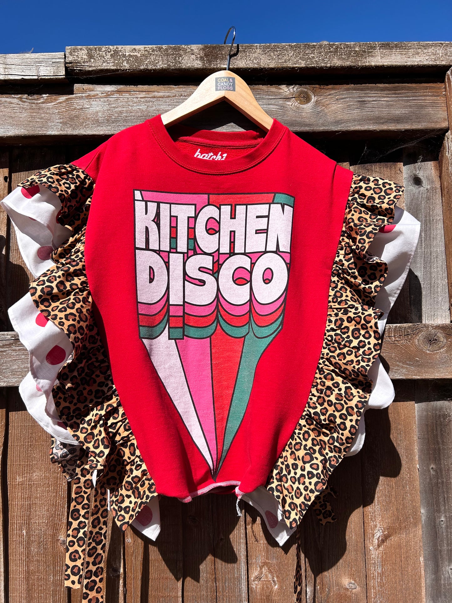Kitchen Disco Frilled Tabard top SIZE 16/18/20