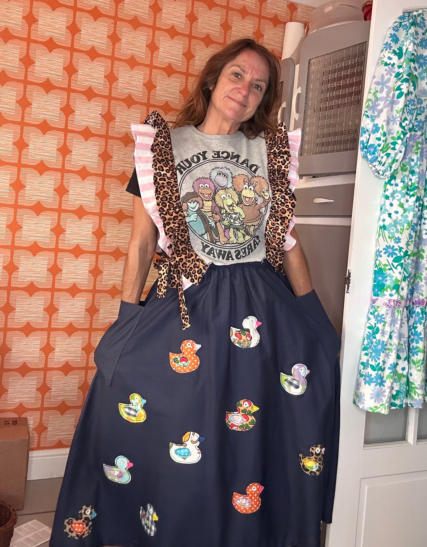 Fraggle Rock Frilled Tabard top SIZE 8/10/12