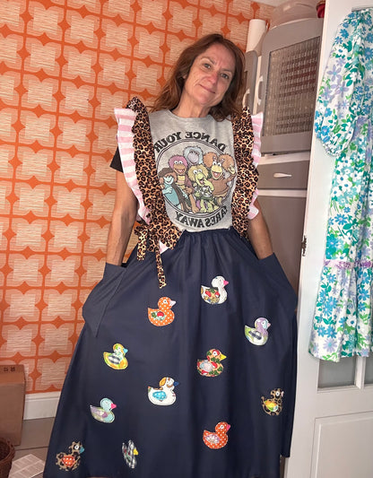 Fraggle Rock Frilled Tabard top SIZE 8/10/12