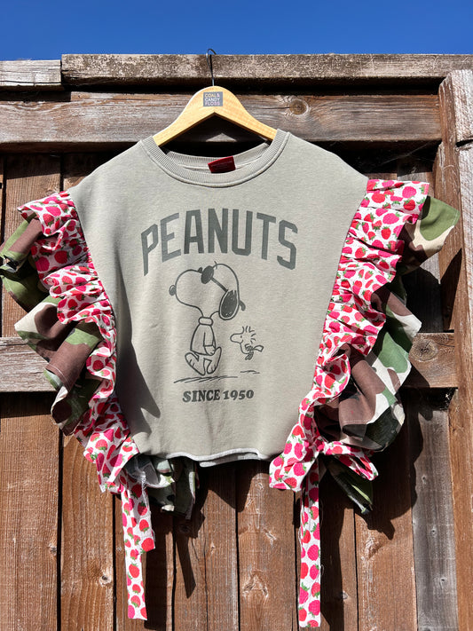 Peanuts Frilled Tabard top SIZE 14/16/18/20