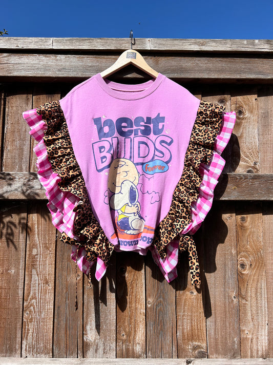 Peanuts Frilled Tabard top SIZE 14/16/18/20