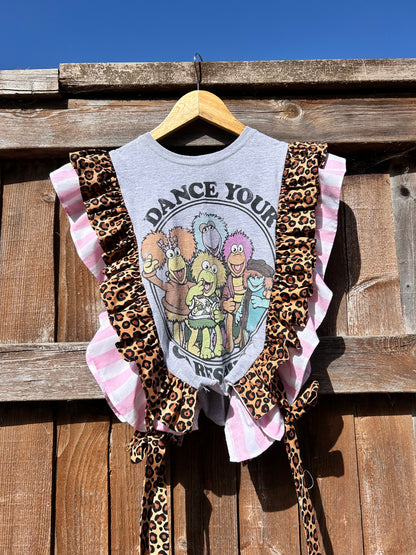Fraggle Rock Frilled Tabard top SIZE 8/10/12