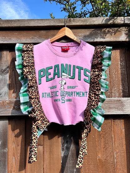 Peanuts Frilled Tabard top SIZE 10/12/14
