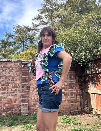 Peanuts Frilled Tabard top SIZE 10/12/14