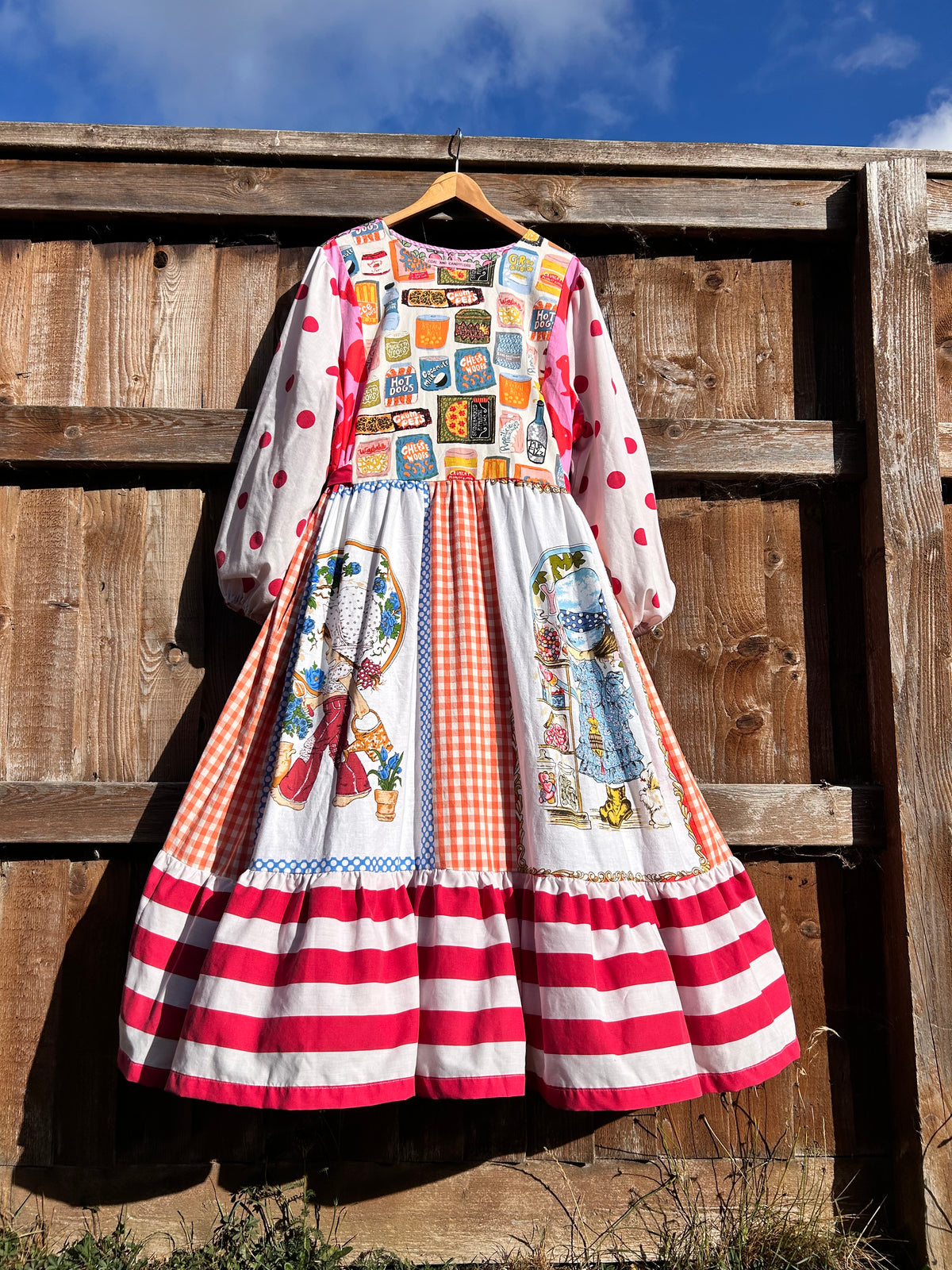 Tea towel mix dress - Size 20/22/24