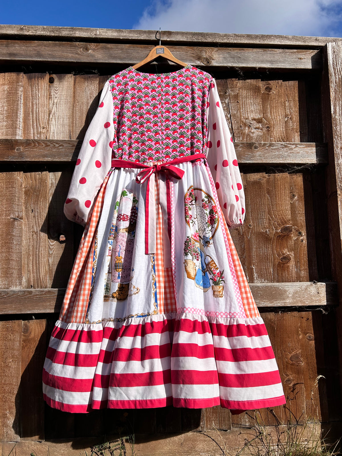 Tea towel mix dress - Size 20/22/24