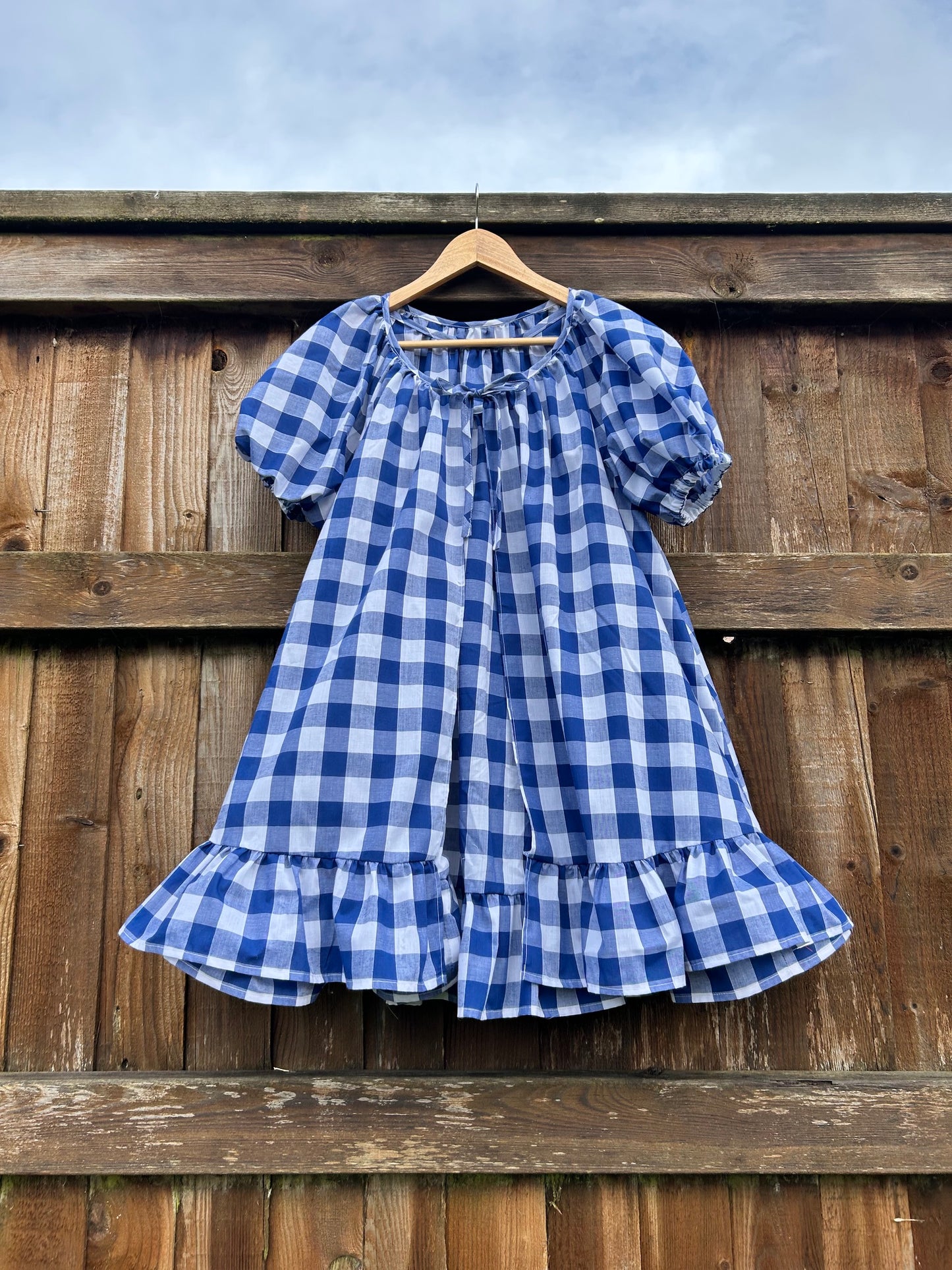 The Fifi 2 piece set - blue gingham SIZE 10-14