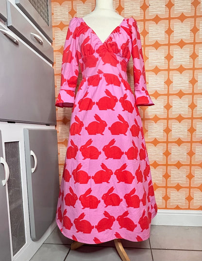 The Ronnie Wrap dress  - red rabbits