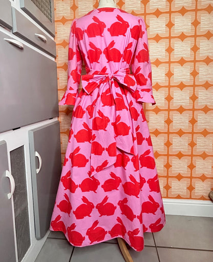 The Ronnie Wrap dress  - red rabbits