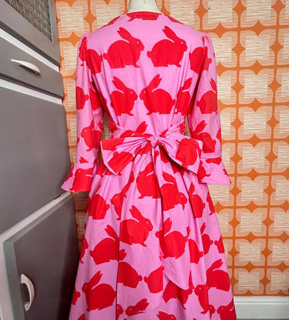 The Ronnie Wrap dress  - red rabbits