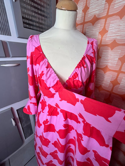 The Ronnie Wrap dress  - red rabbits