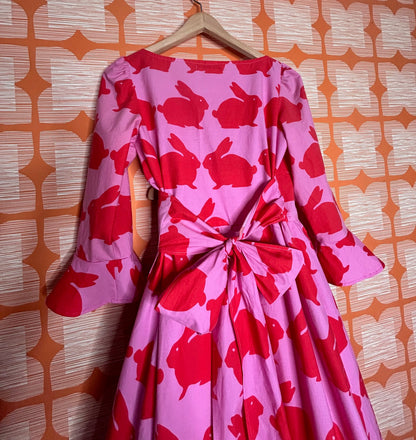 The Ronnie Wrap dress  - red rabbits