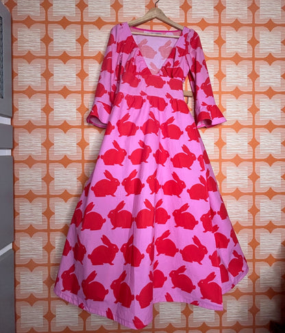 The Ronnie Wrap dress  - red rabbits