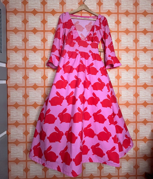 The Ronnie Wrap dress  - red rabbits