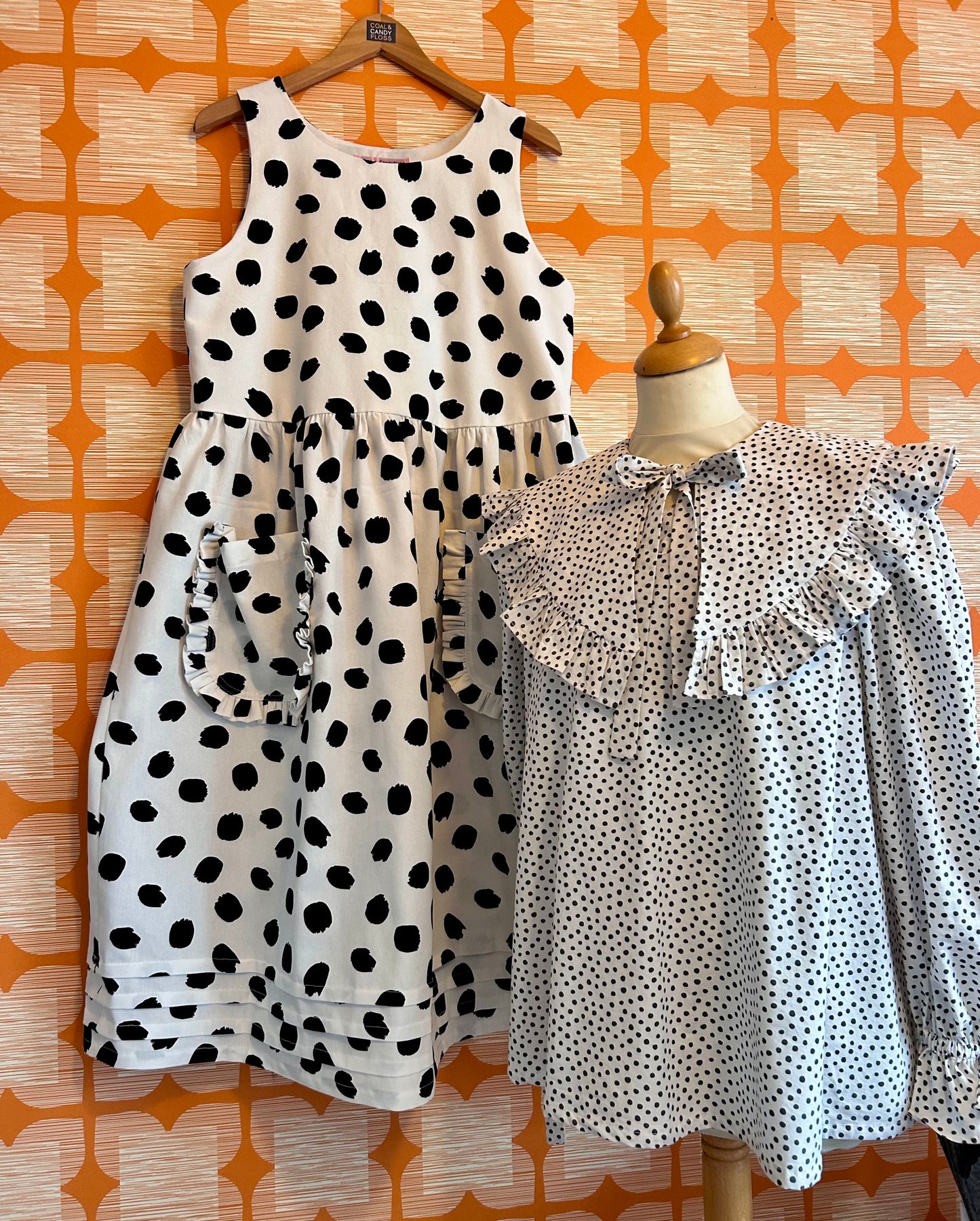 The Spotty Winnie pinny dress Size 12/14
