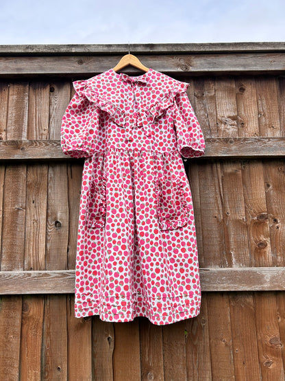 The Raspberry Winnie pinafore dress Size 12/14