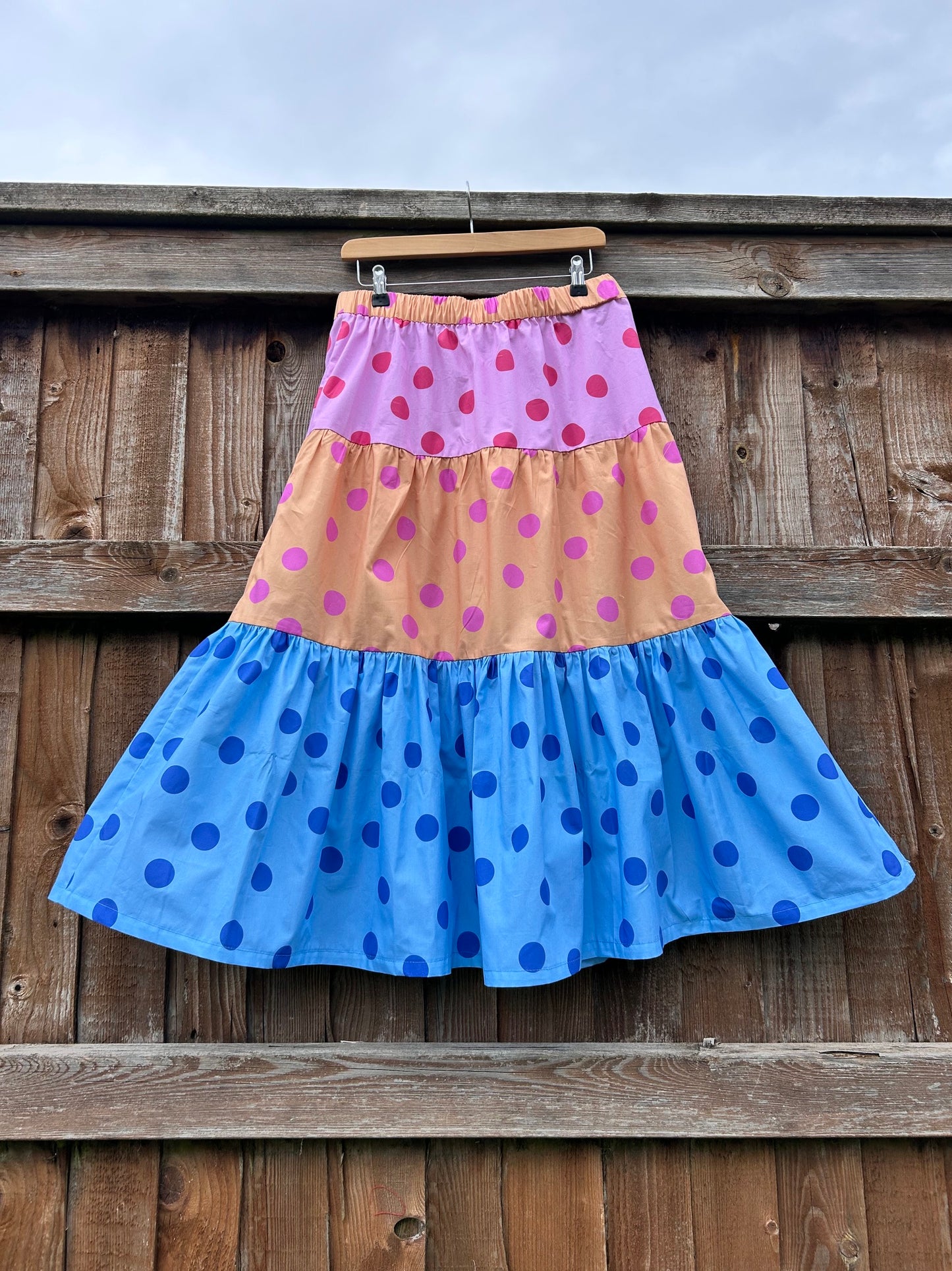 spot mix tierred skirt set SIZE 10-14