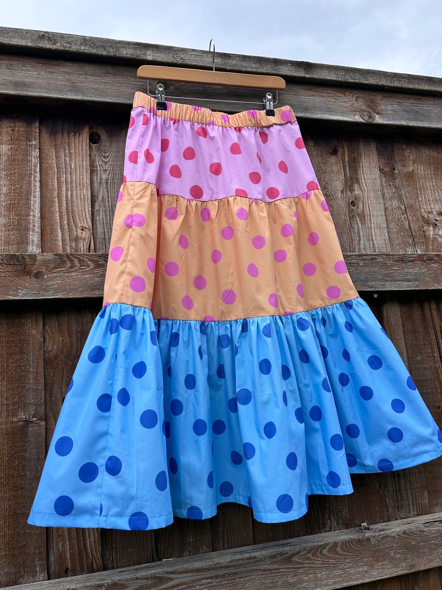 spot mix tierred skirt set SIZE 10-14