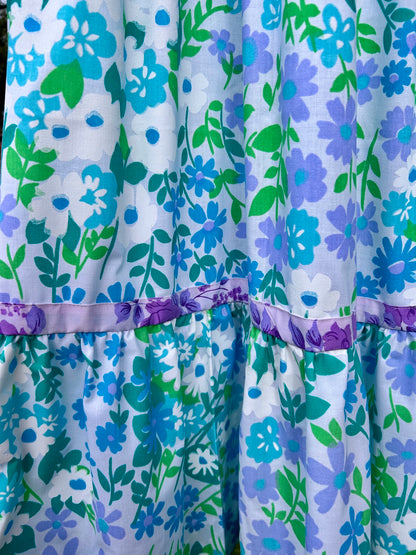 vintage floral dress SIZE 10/12