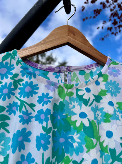 vintage floral dress SIZE 10/12