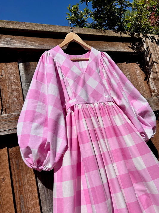 pink gingham Sandie dress SIZE 10