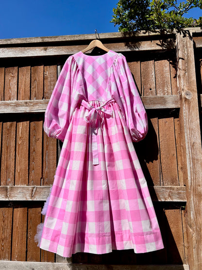 pink gingham Sandie dress SIZE 10