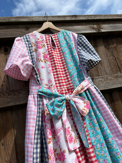 SUPER SALE Dolly fabric panel mix dress SIZE 14/16