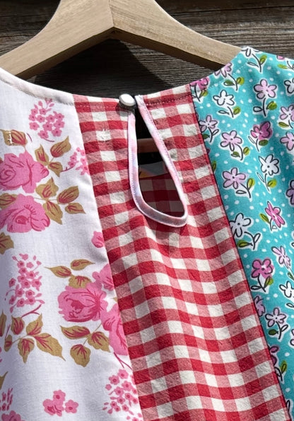 SUPER SALE Dolly fabric panel mix dress SIZE 14/16