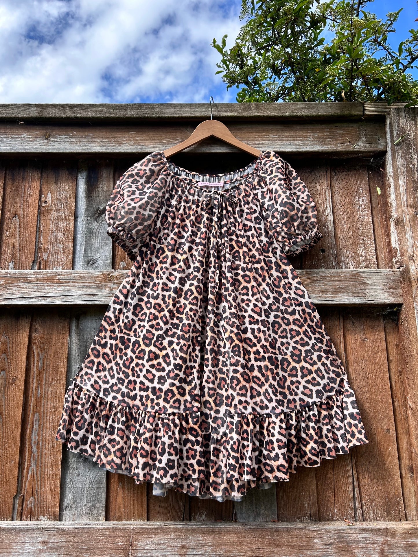 The Fifi 2 piece set - leopard print mesh SIZE 10-14