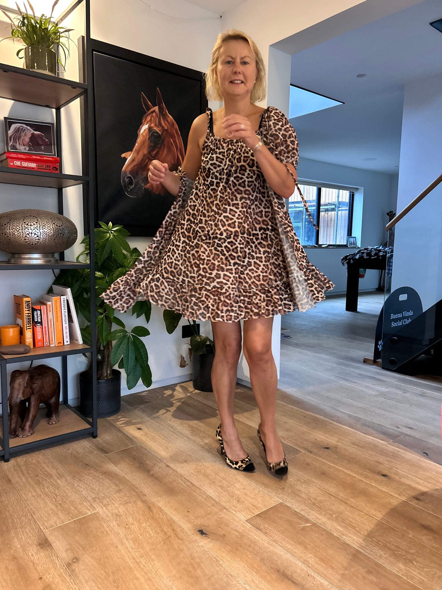 The Fifi 2 piece set - leopard print mesh SIZE 10-14