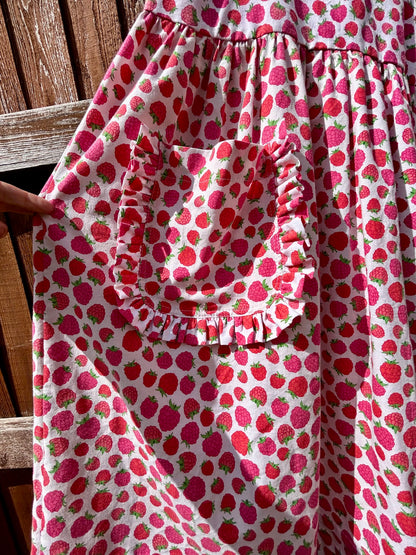 The Raspberry Winnie pinafore dress Size 12/14