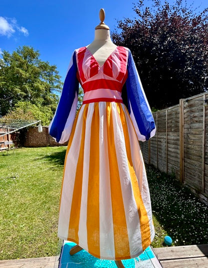 MOLLY MIX STRIPE  dress SIZE 8-10