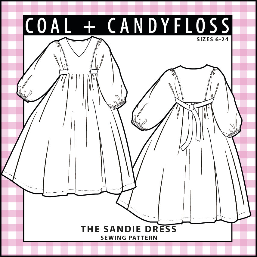 The Sandie dress paper pattern