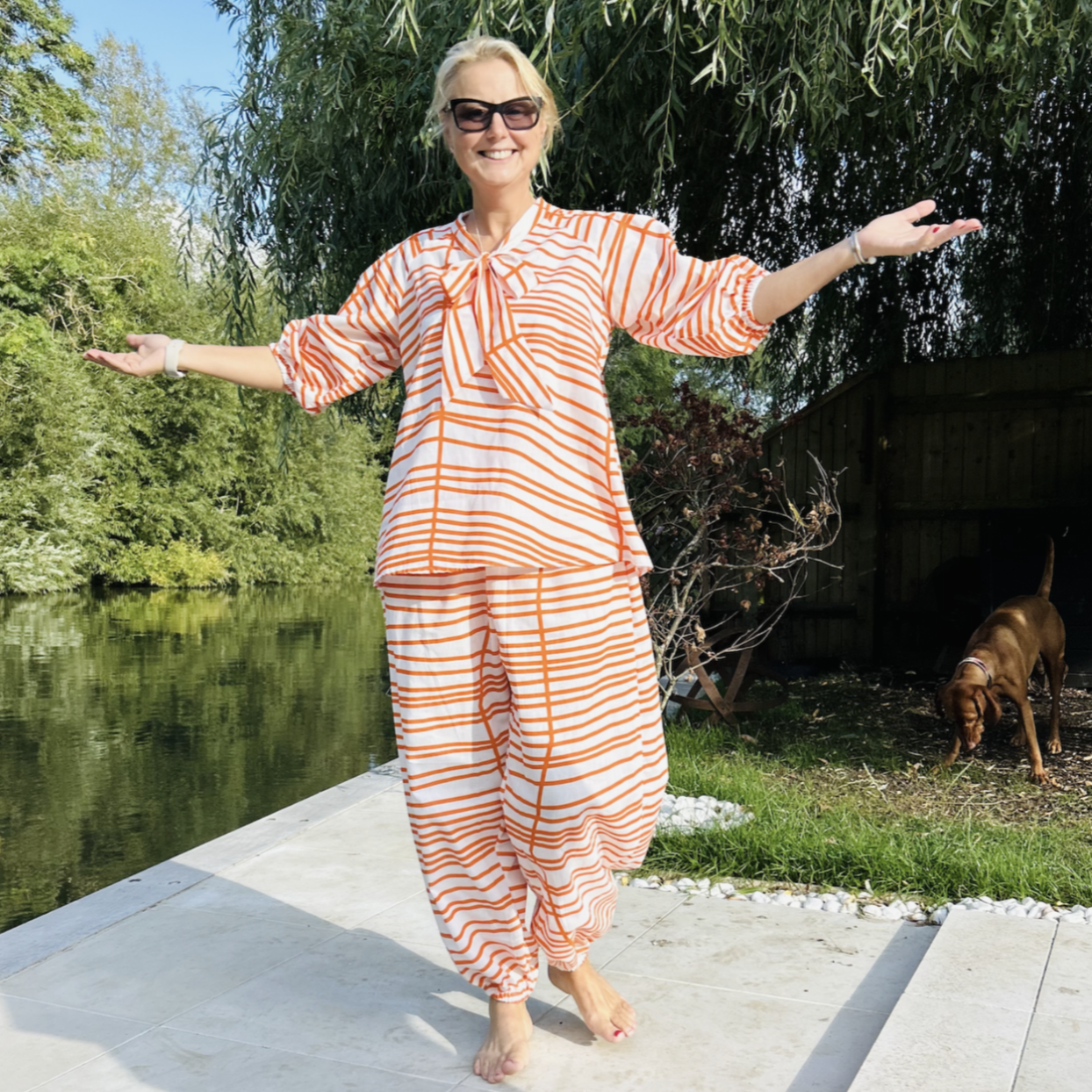 SUPER SALE bow trouser set SIZE 10-14