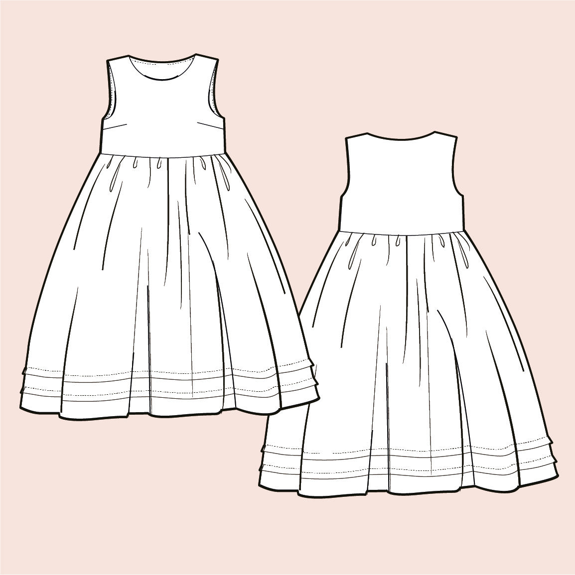 The Winnie pinny dress